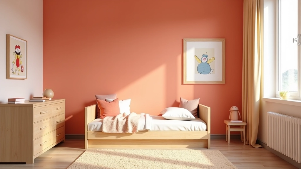 Cameretta con palette cromatica stimolante