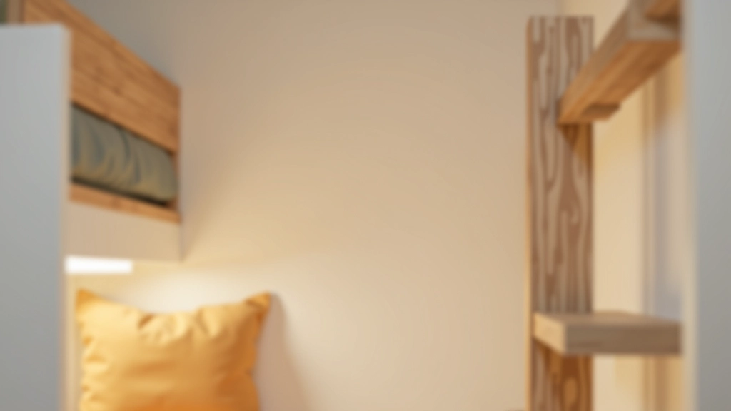 Dettagli di sicurezza letto a soppalco: protezioni laterali robuste, scala antiscivolo, illuminazione LED sottile